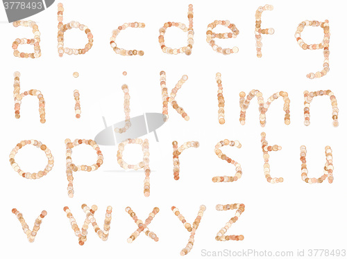 Image of  Letters of the British alphabet vintage