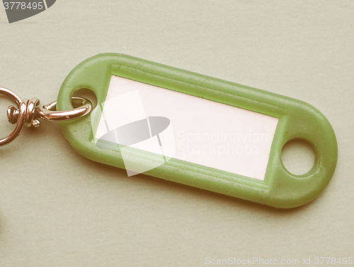 Image of  Green keyring vintage