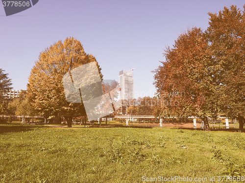 Image of Giardino Corpo Italiano di Liberazione park in Turin, Italy vint