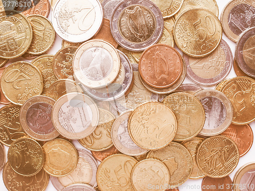 Image of  Euro coins vintage