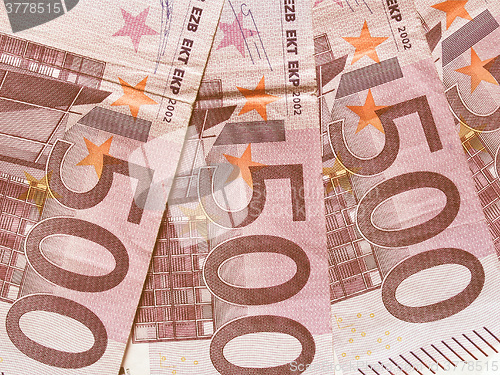 Image of  Euro note vintage