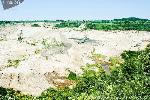 Image of Amber open-cast mining in Yantarny, Russia