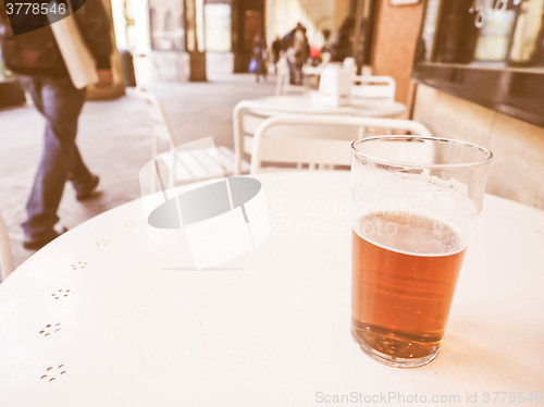 Image of  British ale beer pint vintage