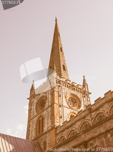 Image of Holy Trinity church in Stratford upon Avon vintage