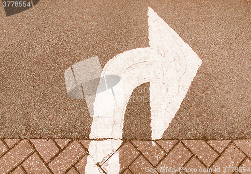 Image of  Arrow sign vintage