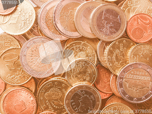 Image of  Euro coins vintage