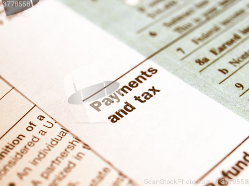 Image of  Tax forms vintage