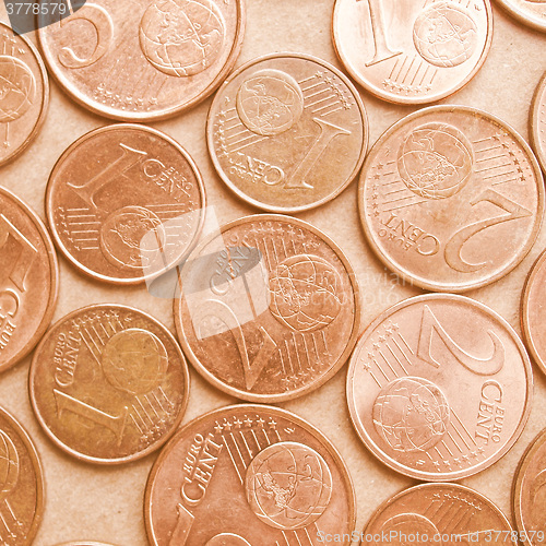 Image of  Euro coins vintage