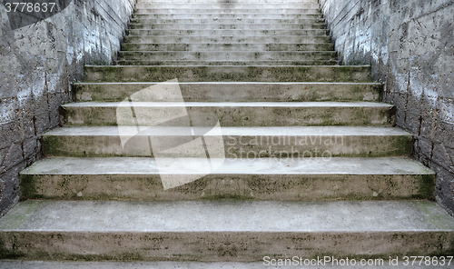 Image of Concrete stairway perspective