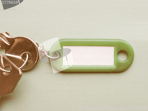 Image of  Green keyring vintage