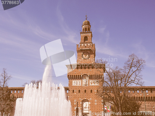 Image of Castello Sforzesco Milan vintage