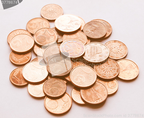 Image of  Euro coins vintage