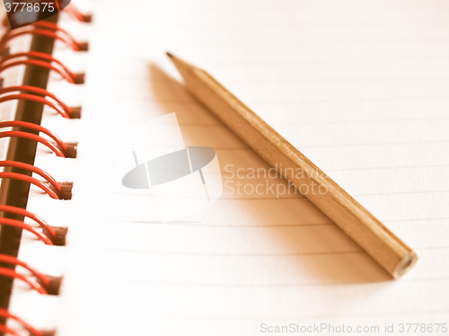 Image of  Blank notebook page vintage