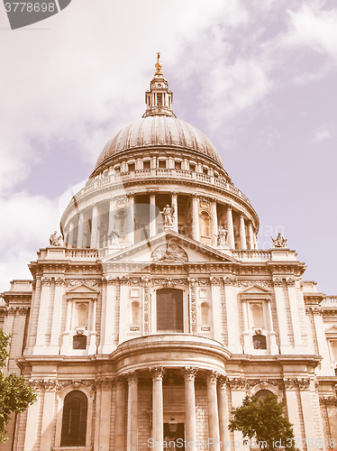 Image of St Paul Cathedral, London vintage