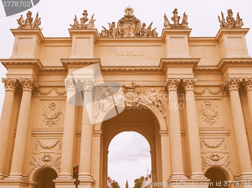 Image of Brandenburger Tor in Potsdam Berlin vintage