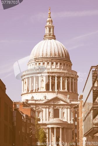 Image of St Paul Cathedral, London vintage