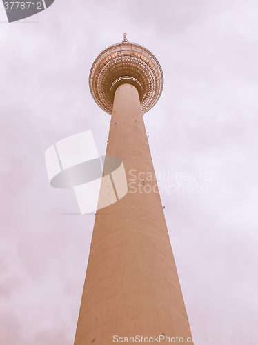 Image of TV Tower Berlin vintage