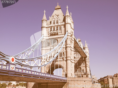 Image of Tower Bridge London vintage