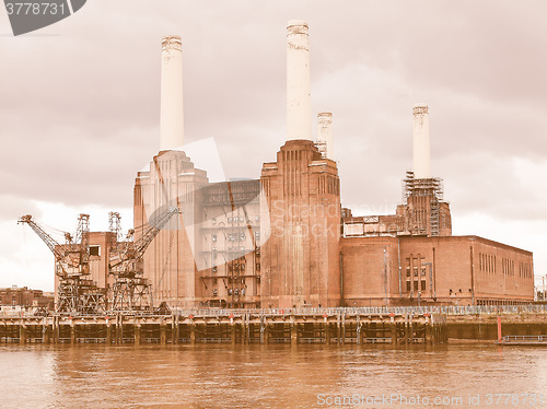 Image of Battersea Powerstation London vintage