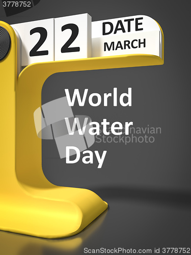 Image of vintage calendar World Water day