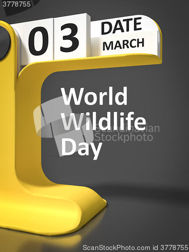 Image of Vintage Calendar World Wildlife Day