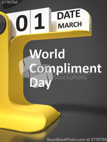 Image of Vintage Calendar World Compliment Day