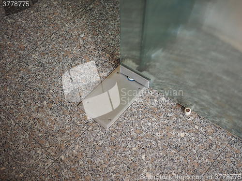 Image of Glass door detail