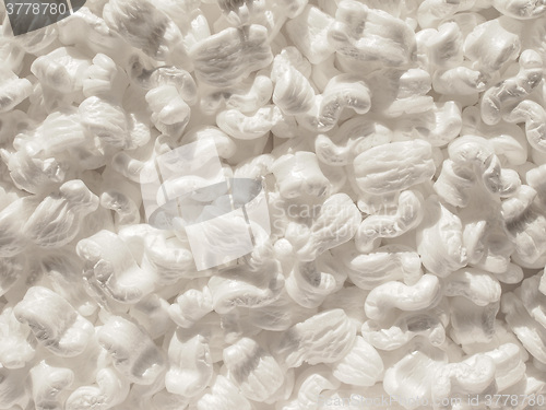 Image of White polystyrene beads background