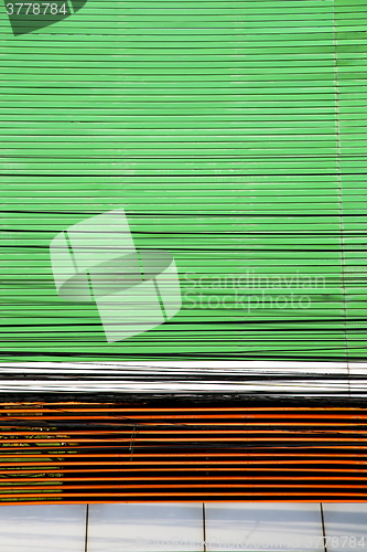 Image of  abstract    in the metal green  shadow  angle  