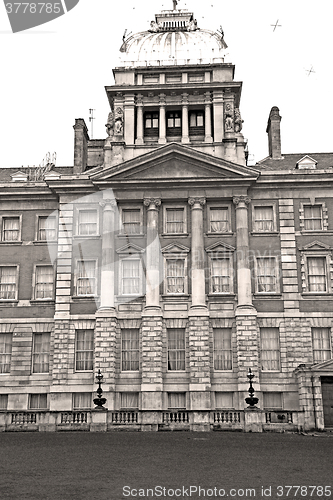 Image of old construction in england europe london wall antique and light