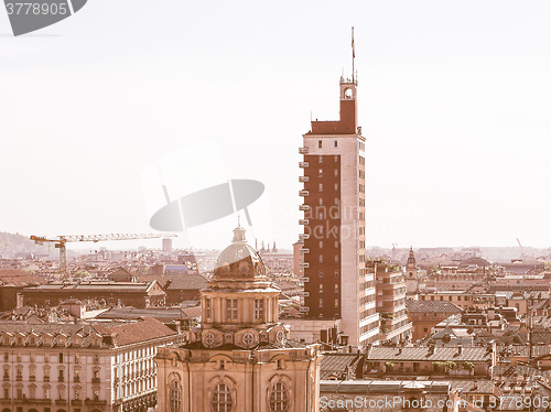 Image of Aerial view of Turin vintage