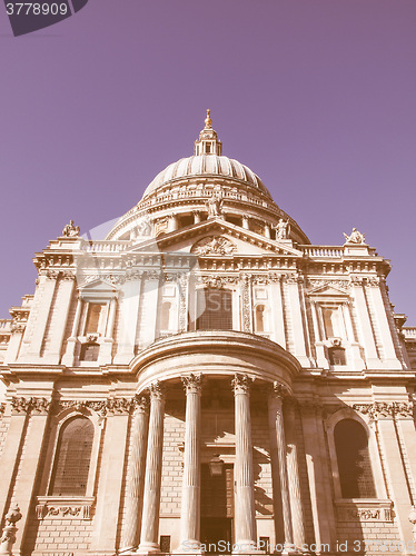 Image of St Paul Cathedral, London vintage