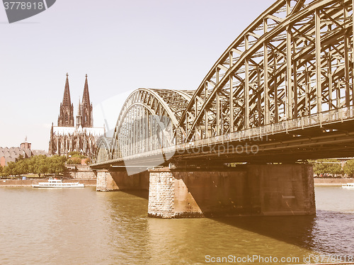 Image of Koeln panorama vintage