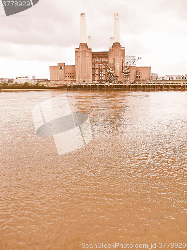 Image of Battersea Powerstation London vintage