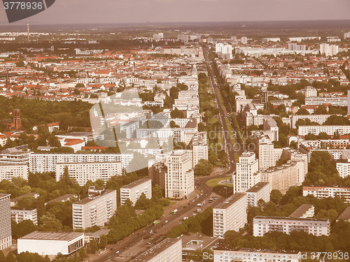 Image of Berlin aerial view vintage