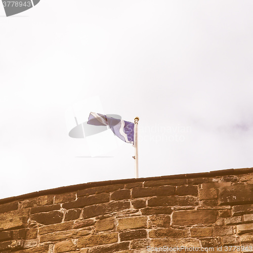 Image of Scottish flag vintage