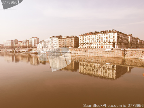 Image of River Po, Turin vintage