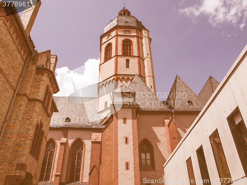 Image of St Stephan church Mainz vintage
