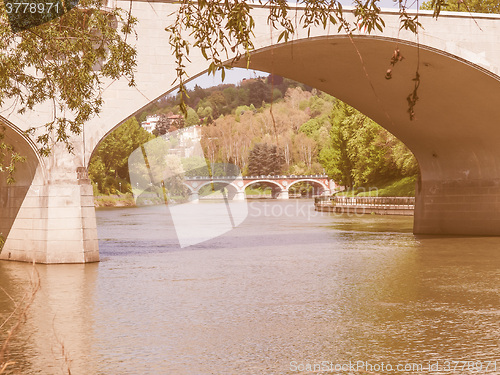 Image of River Po Turin vintage