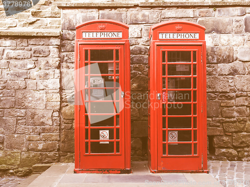 Image of London telephone box vintage