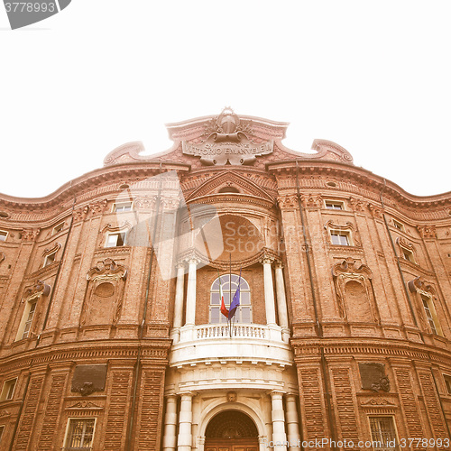 Image of Palazzo Carignano Italy vintage