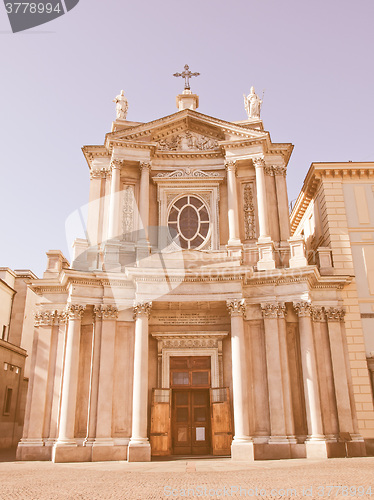 Image of Santa Cristina and San Carlo church vintage