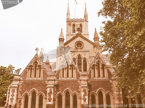 Image of Southwark Cathedral, London vintage