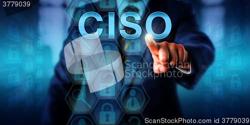 Image of Headhunter Pushing CISO Onscreen