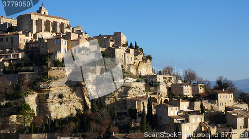 Image of Hilltop village Gordes in the French Provence