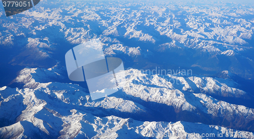 Image of Aerial view on the Swiss alps