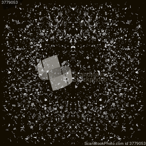 Image of Particles Background. Gray Confetti