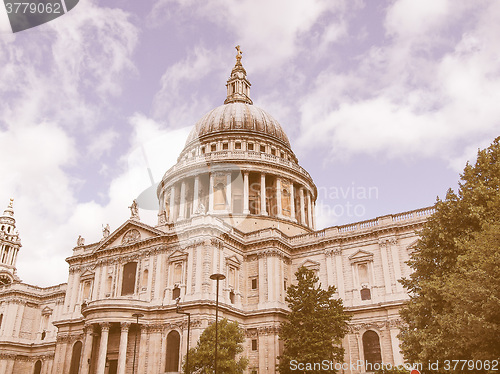 Image of St Paul Cathedral, London vintage