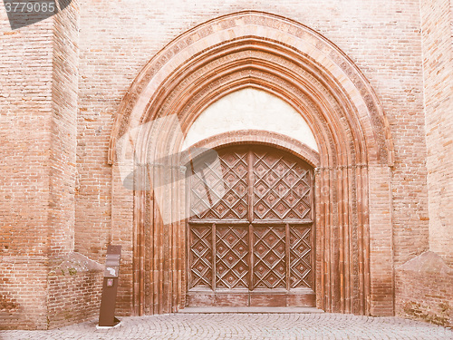 Image of San Domenico church in Chieri vintage