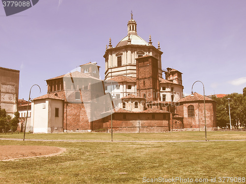 Image of San Lorenzo church, Milan vintage